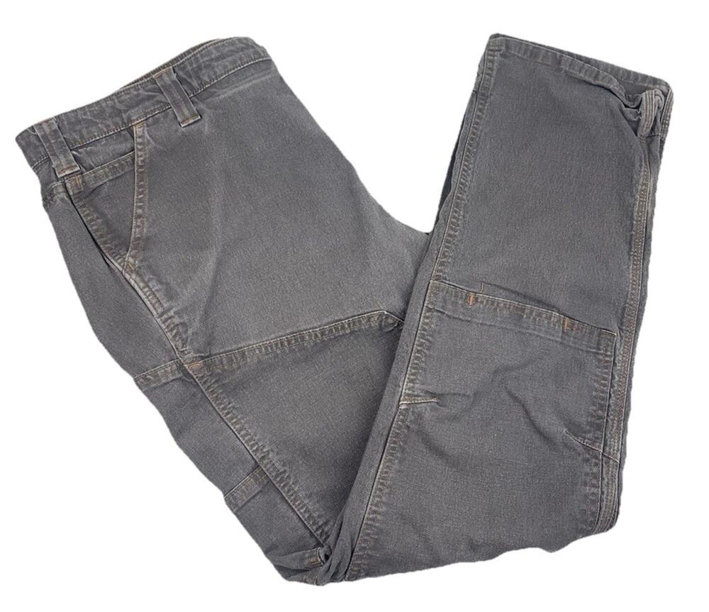 Dovetail Workwear Britt Utility Double Knee Work Pants Women's Size 16/30 Gray